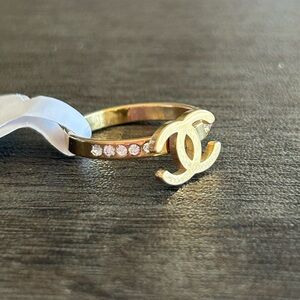 Gold & Rhinestone Ring